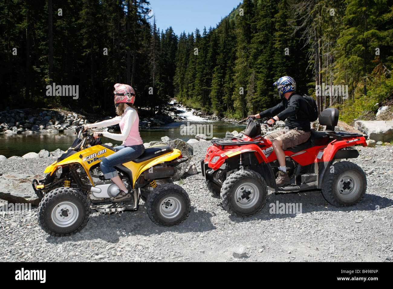 Voyage vtt à Whistler en Colombie-Britannique Banque D'Images