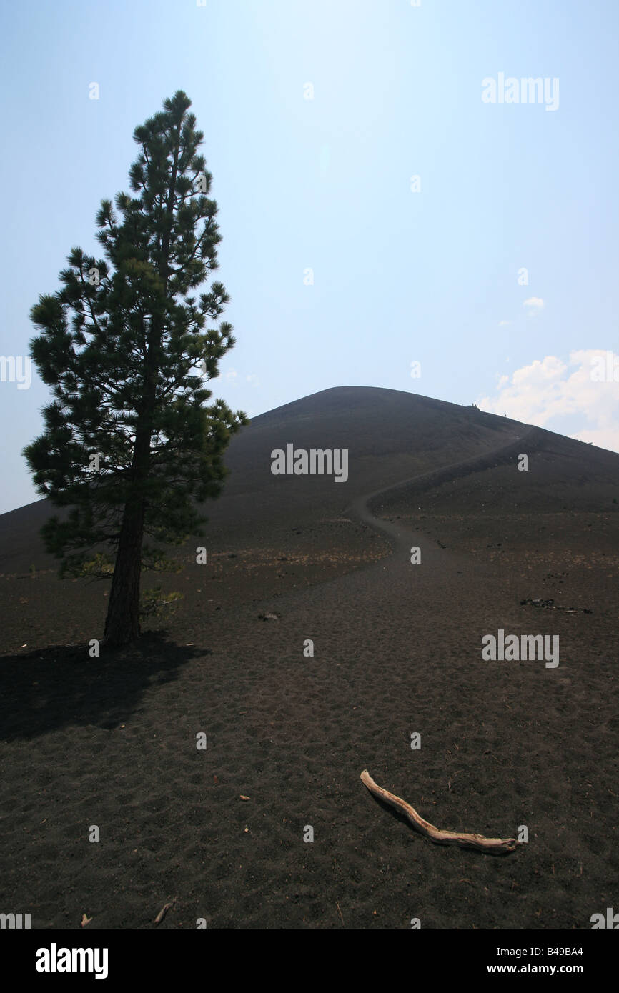Cône de cendres dans la partie nord-est de Lassen volcanic national park en Californie du nord Banque D'Images