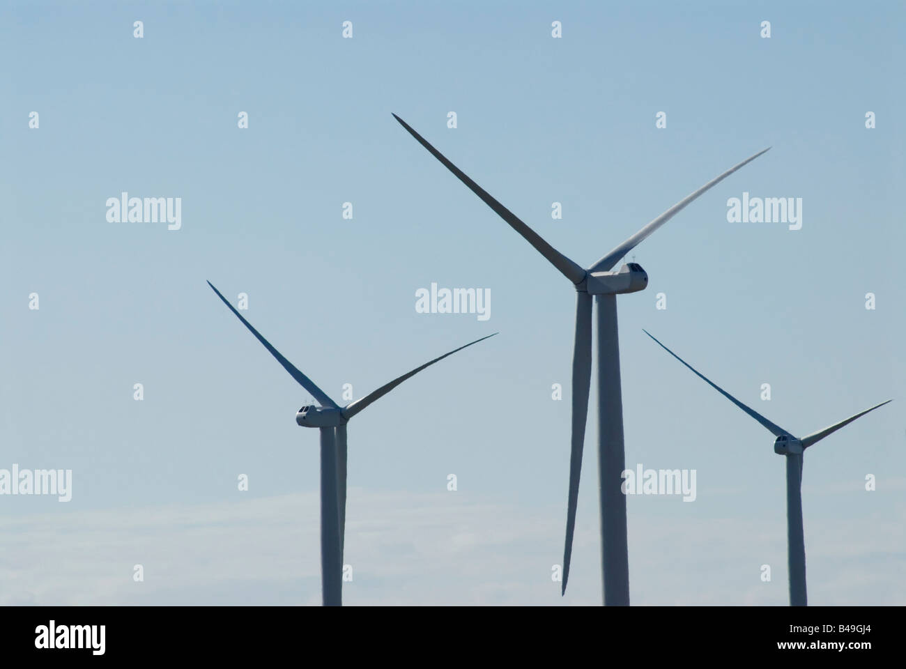 Éoliennes Nordex pour Npower peu Cour Cheyne Romney Marsh Rye East Sussex plus grande ferme éolienne dans le sud-est Banque D'Images