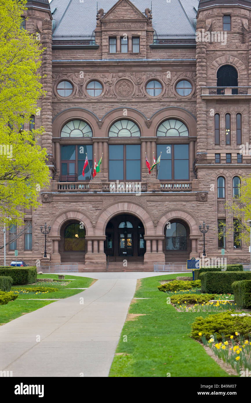 L'Édifice de l'Assemblée législative de l'Ontario (1892) dans la ville de Toronto, Ontario, Canada. Banque D'Images