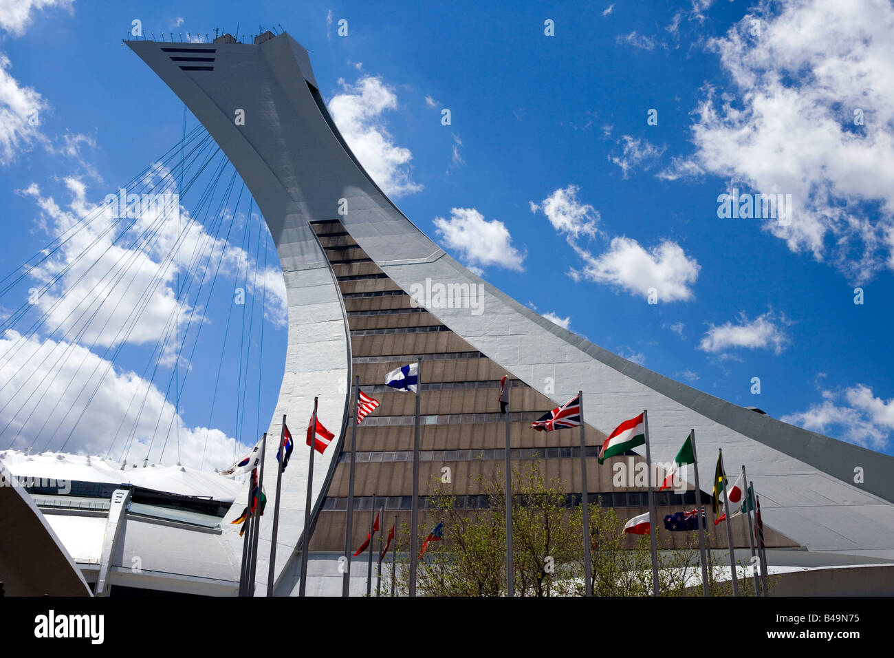 La tour de Montréal du Parc olympique à Montréal, Canada Banque D'Images