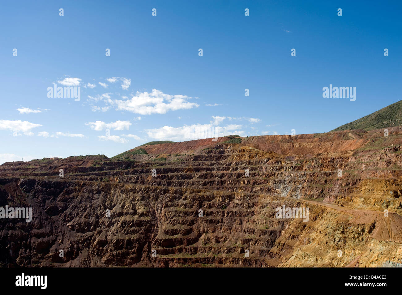 Mine de cuivre à ciel lavande Bisbee, Arizona (AZ) Banque D'Images