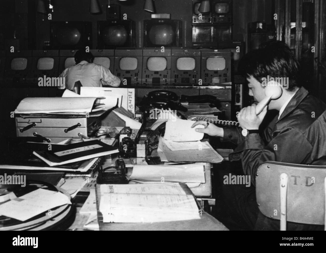 Géographie / voyages, Japon, diffusion, télévision, centre de contrôle, années 60, Banque D'Images