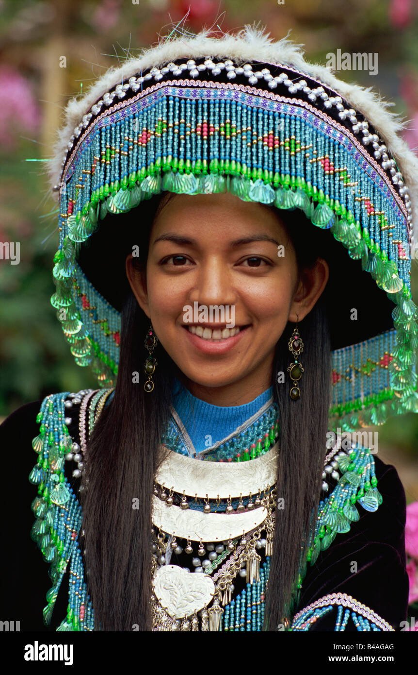 La Thaïlande, Chiang Mai, tribus Hmong, Femme Banque D'Images