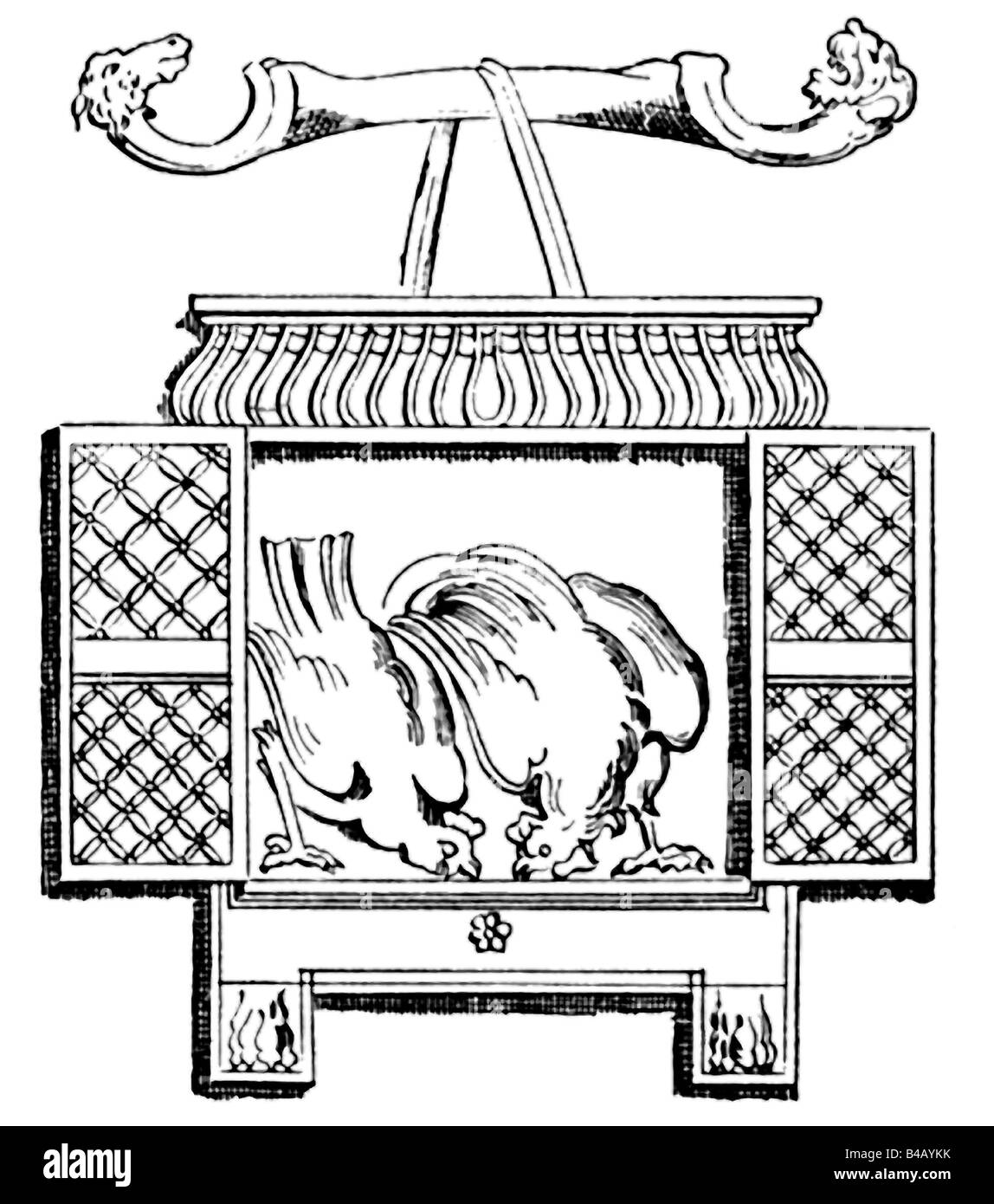 Les poulets sacrés à Rome Banque D'Images