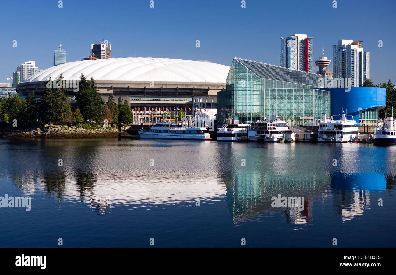 Le Stade BC Place à Vancouver, Colombie-Britannique, Canada. Banque D'Images