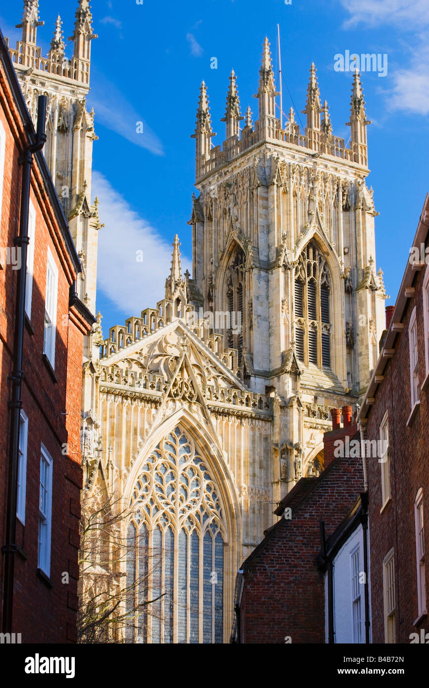 La cathédrale de York York Yorkshire Angleterre Banque D'Images
