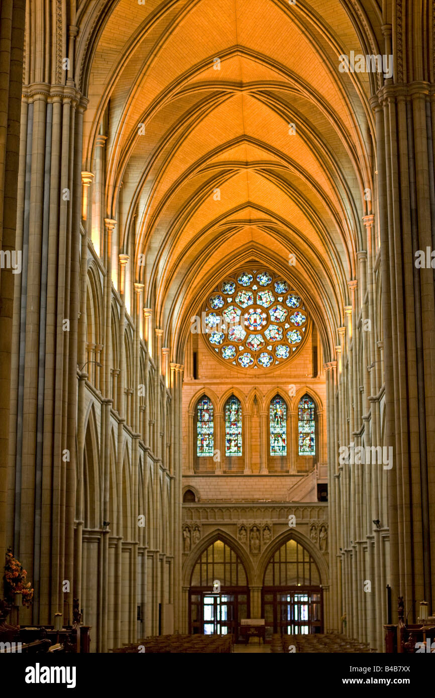 L'intérieur de la cathédrale de Truro Cornwall UK Banque D'Images