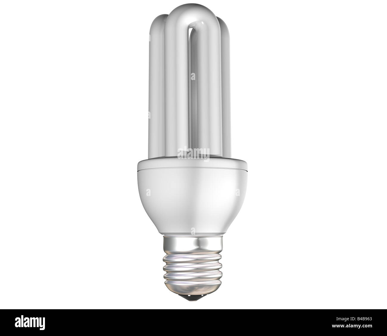 Illustration d'une isolé energy saving Light bulb Banque D'Images