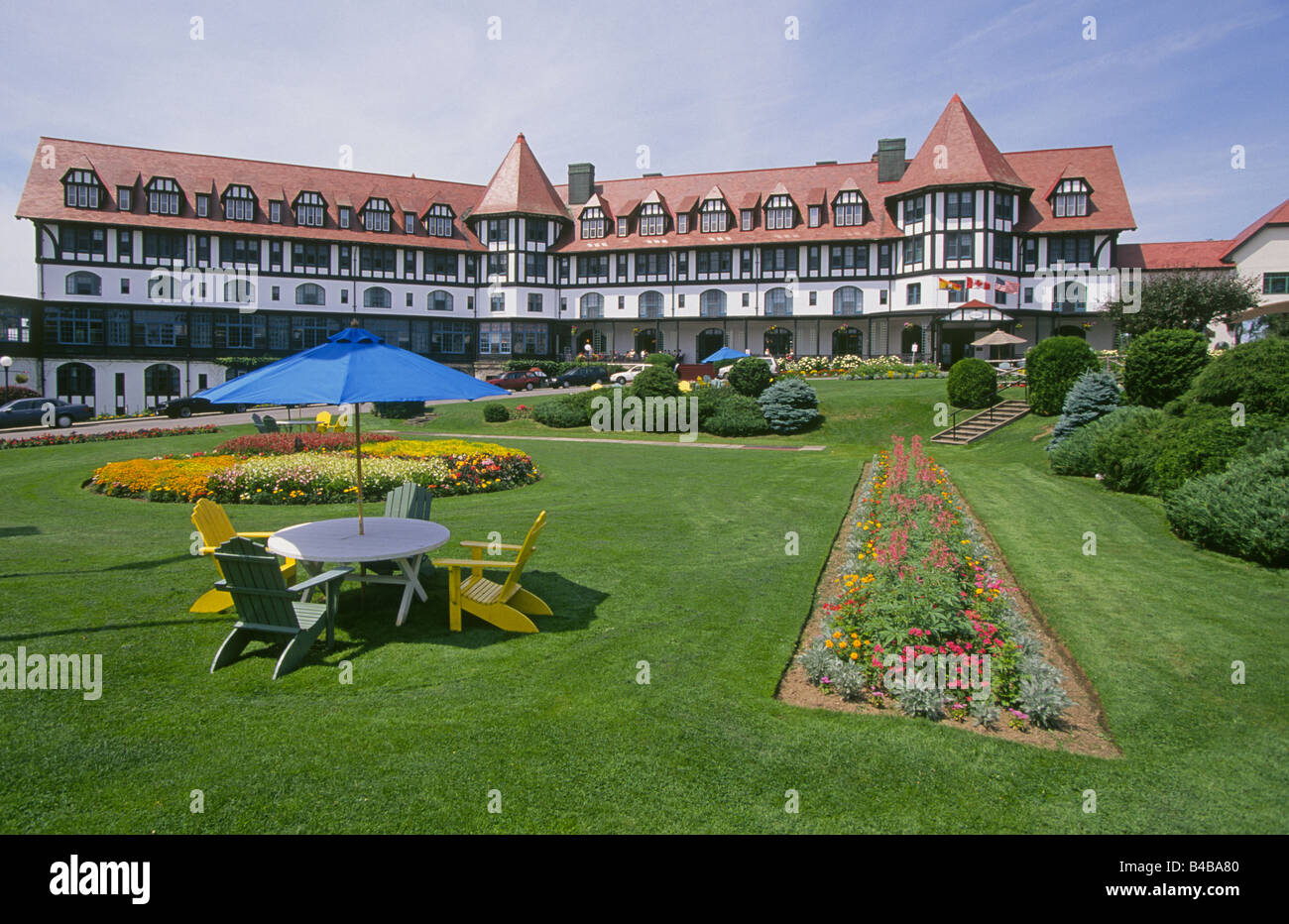 Une vue sur la célèbre Algonquin Hotel à St Andrews Banque D'Images