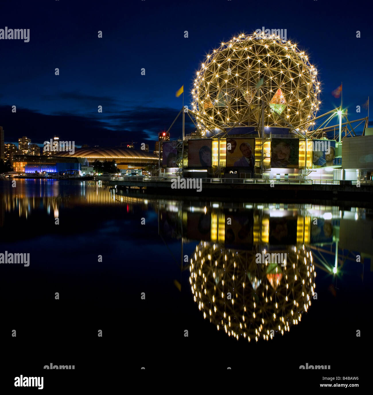 La science Vancouver Dome et le Stade BC Place La Colombie-Britannique, Canada. Banque D'Images