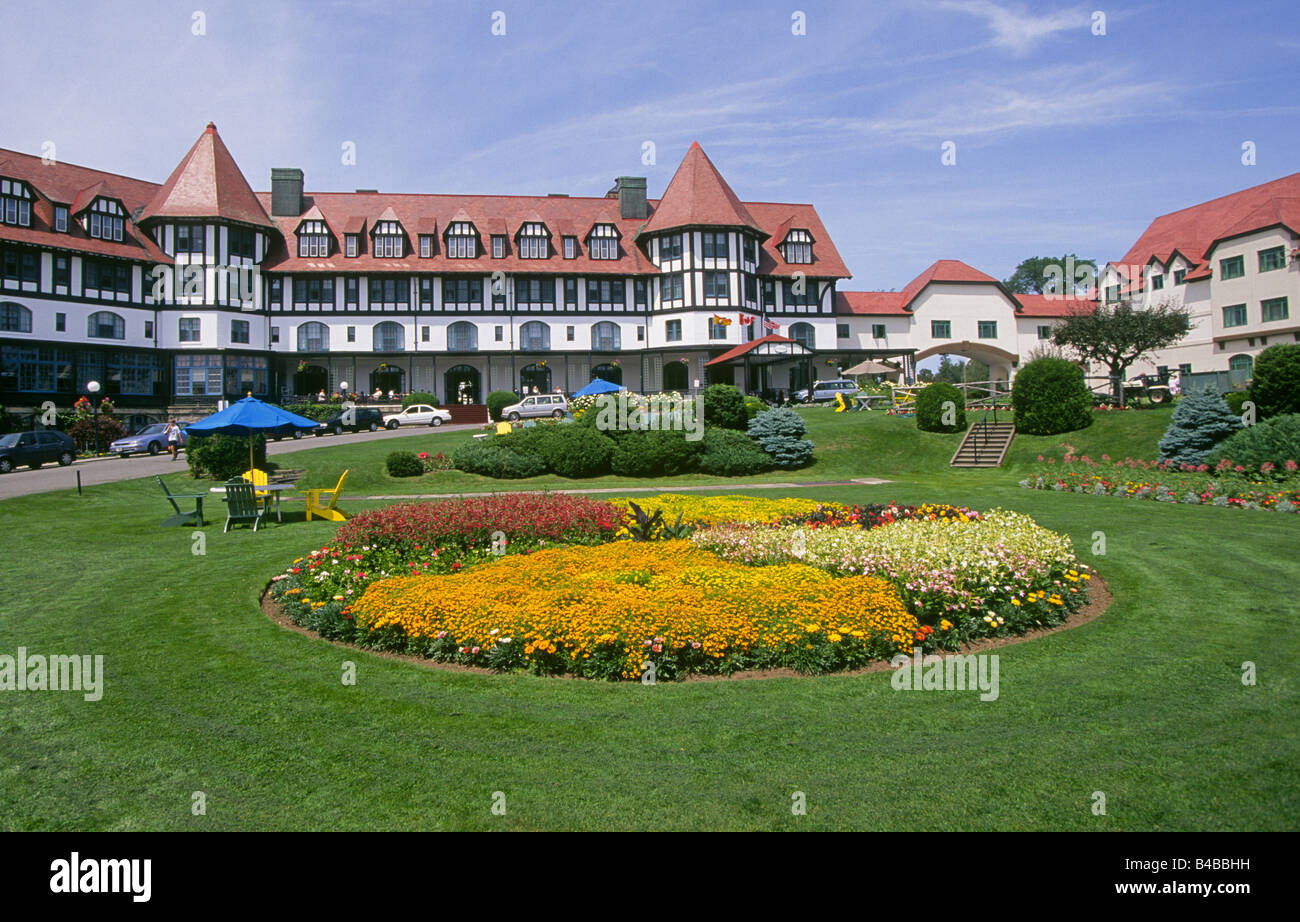 Une vue sur la célèbre Algonquin Hotel à St Andrews Banque D'Images