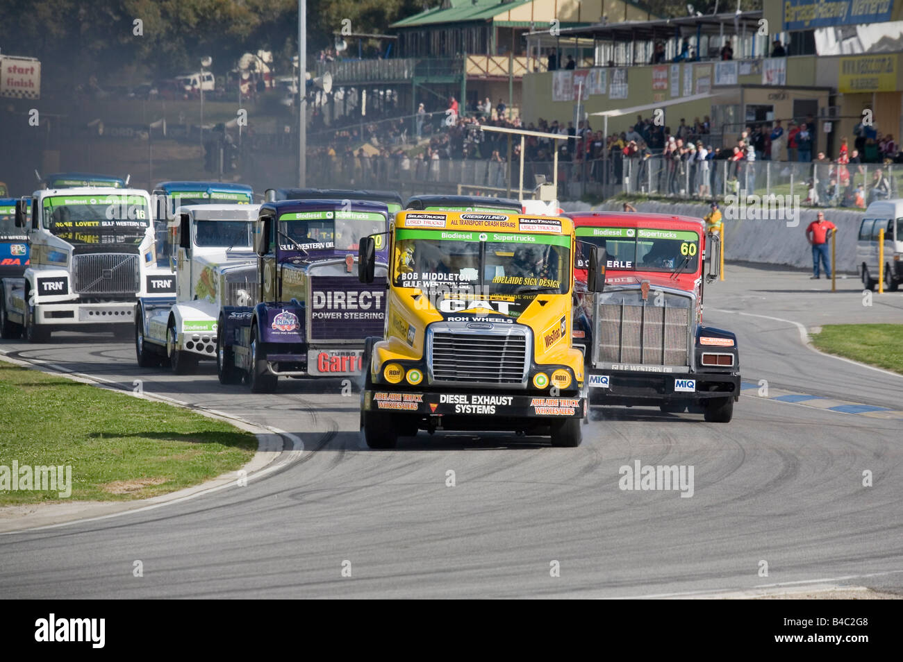 Australian Truck Racing chez Perth's Barbagallo Raceway circuit motorsport Banque D'Images