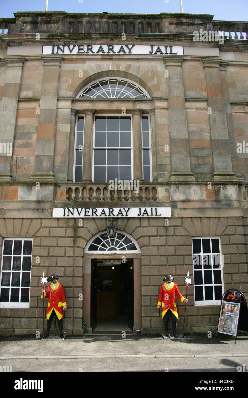 Ville d'Inveraray, en Écosse. Prison d'Inveraray et cour a d'abord été conçu par l'architecte James Gillespie Graham. Banque D'Images
