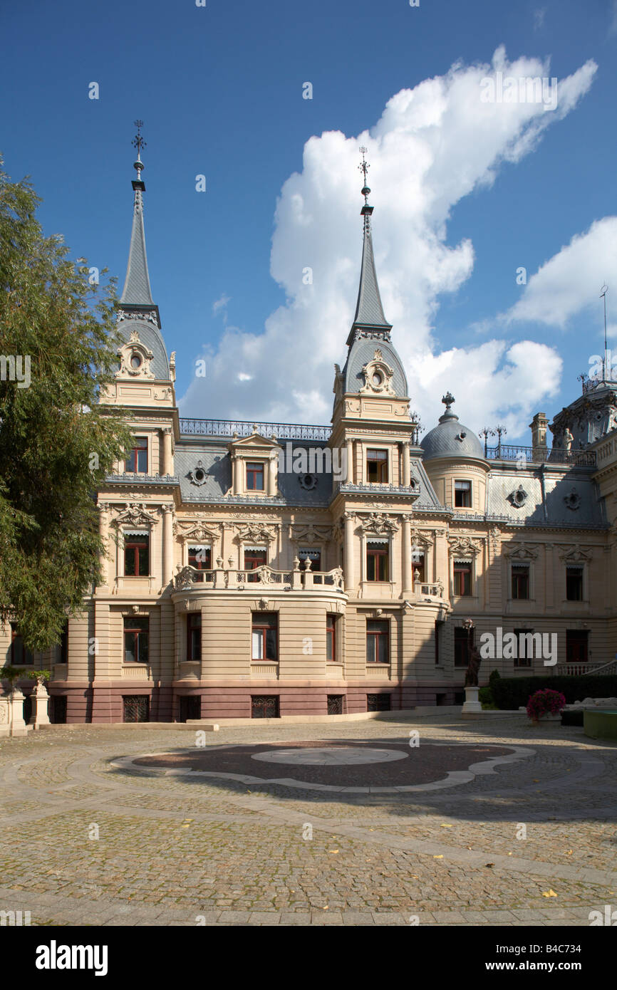 L'Europe de l'ouest de la Pologne Mazovie Lodz Izrael Poznanski Palace 1872 maintenant 1902 Musée historique de ville de Lodz Banque D'Images