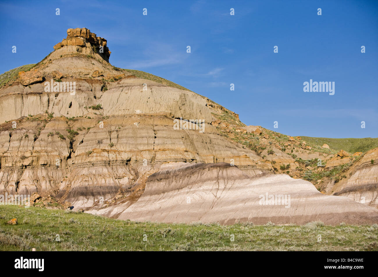 Paysage de la Big Muddy Badlands du sud de la Saskatchewan, Canada. Banque D'Images