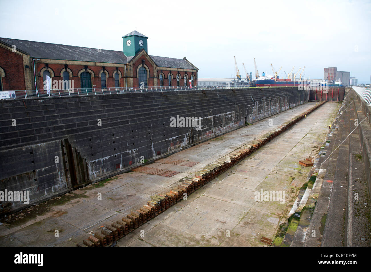Thompsons dock et station de pompage le centre-ville de Belfast en Irlande du Nord uk Banque D'Images