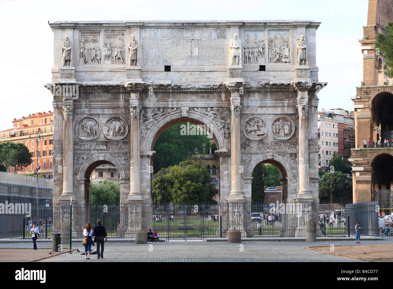 Arc de Constantin Rome Banque D'Images