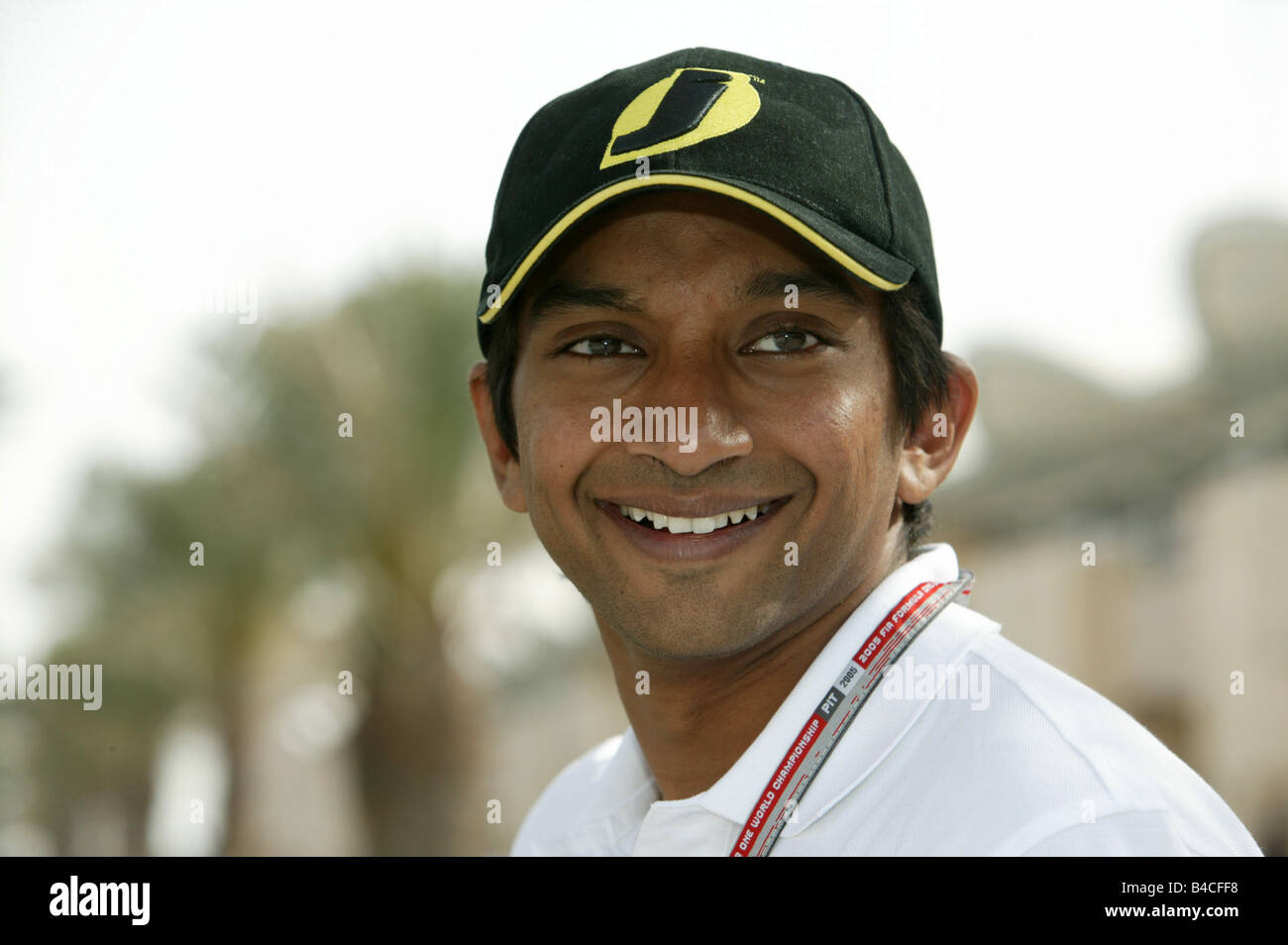 Sport moteur, Narain Karthikeyan, Ferrari, Formule 1, Portrait Banque D'Images