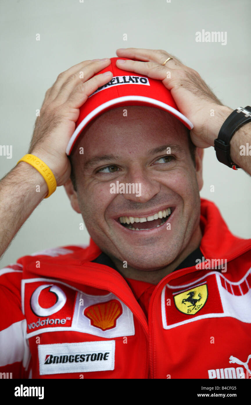 Sport moteur, Rubens Barrichello, Ferrari, Formule 1, Portrait Banque D'Images