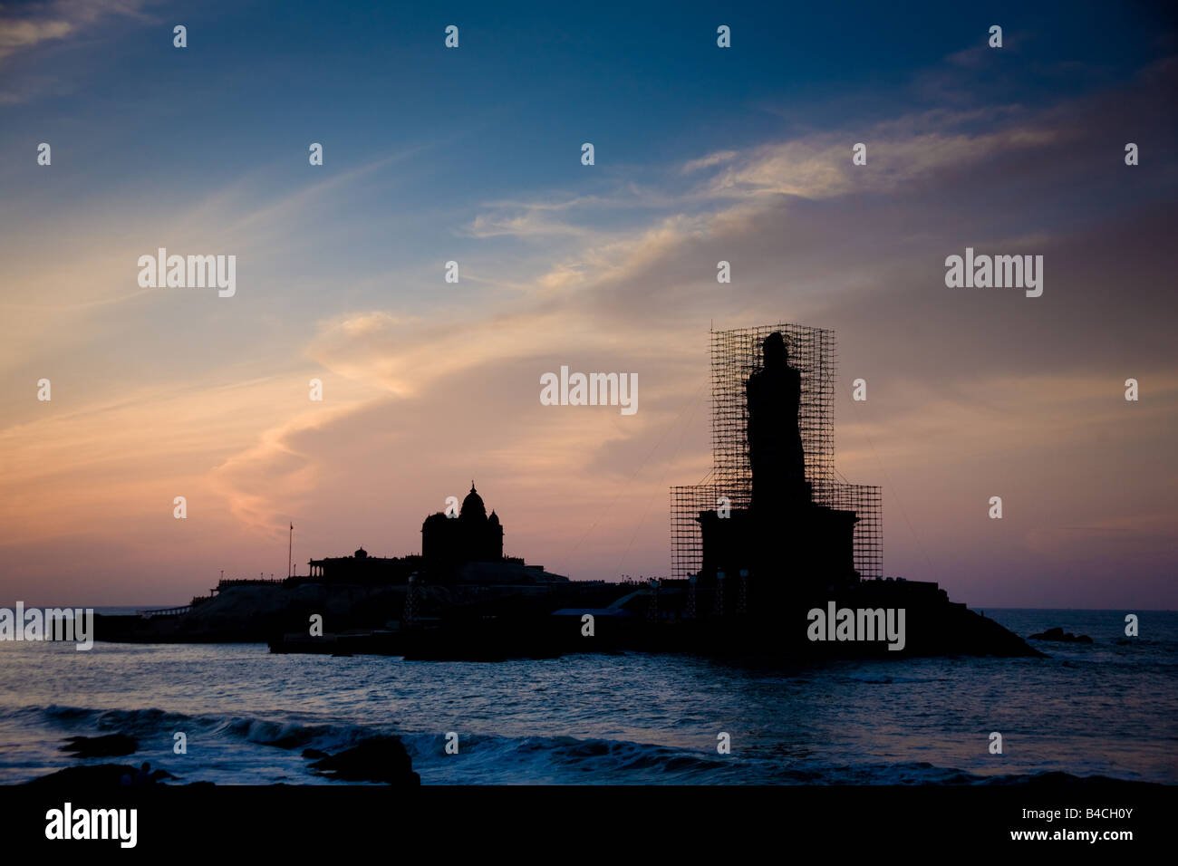Vivekananda Rock à l'aube Banque D'Images