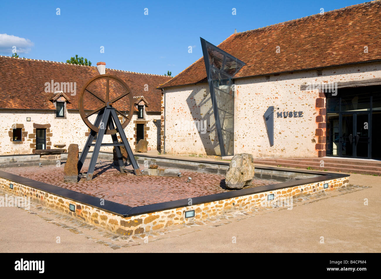 Musée d'archéologie minière, Chaillac, Indre, France. Banque D'Images