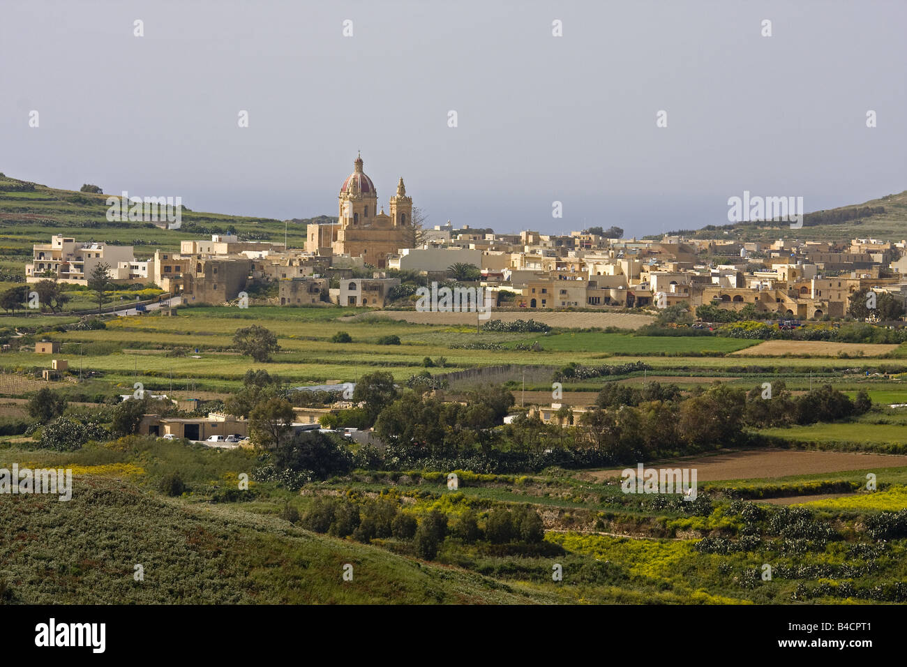 L'île de Malte Gozo village Zebbug Banque D'Images