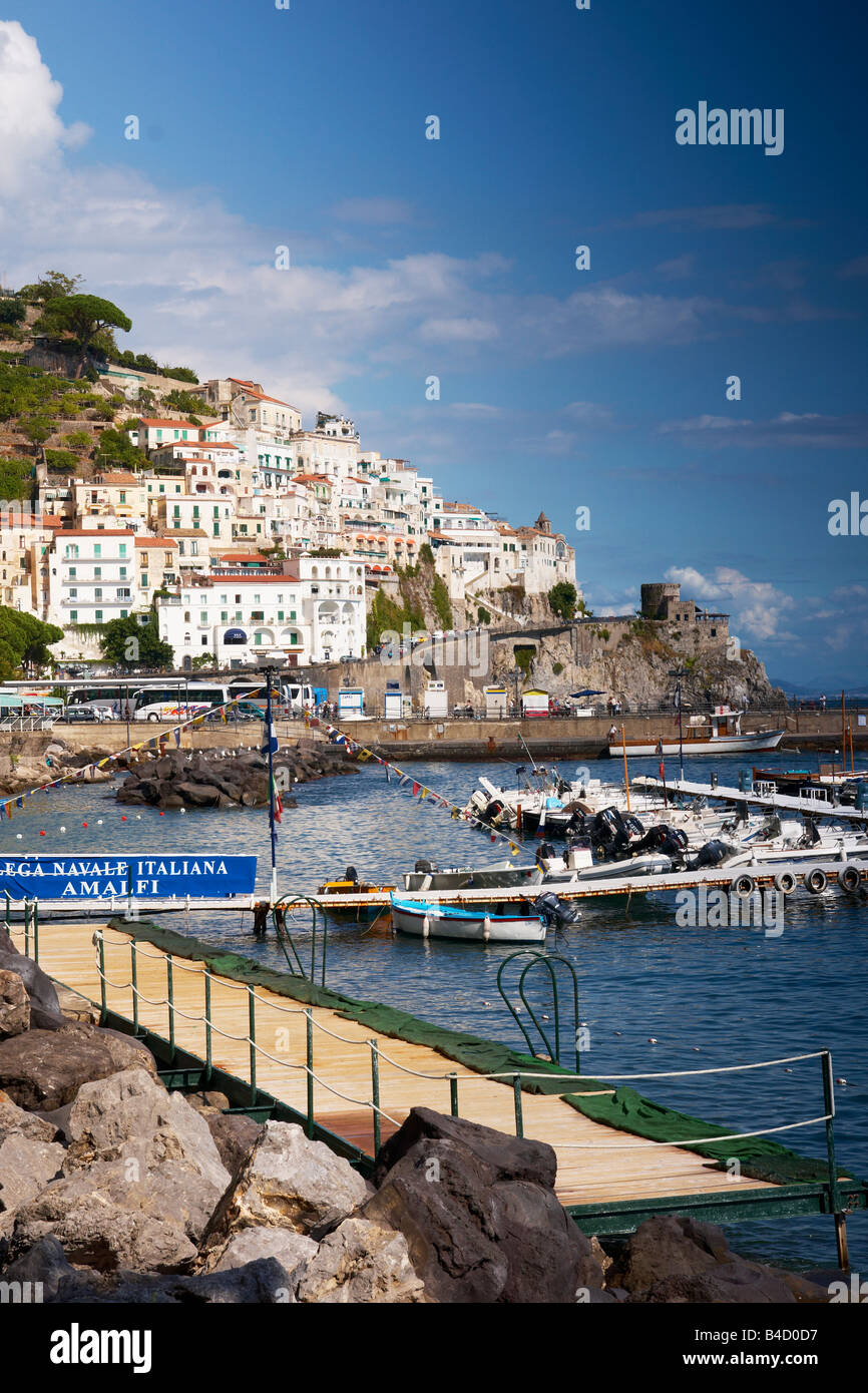 Marina de la Baie d'Amalfi, Salerno, Italie Banque D'Images