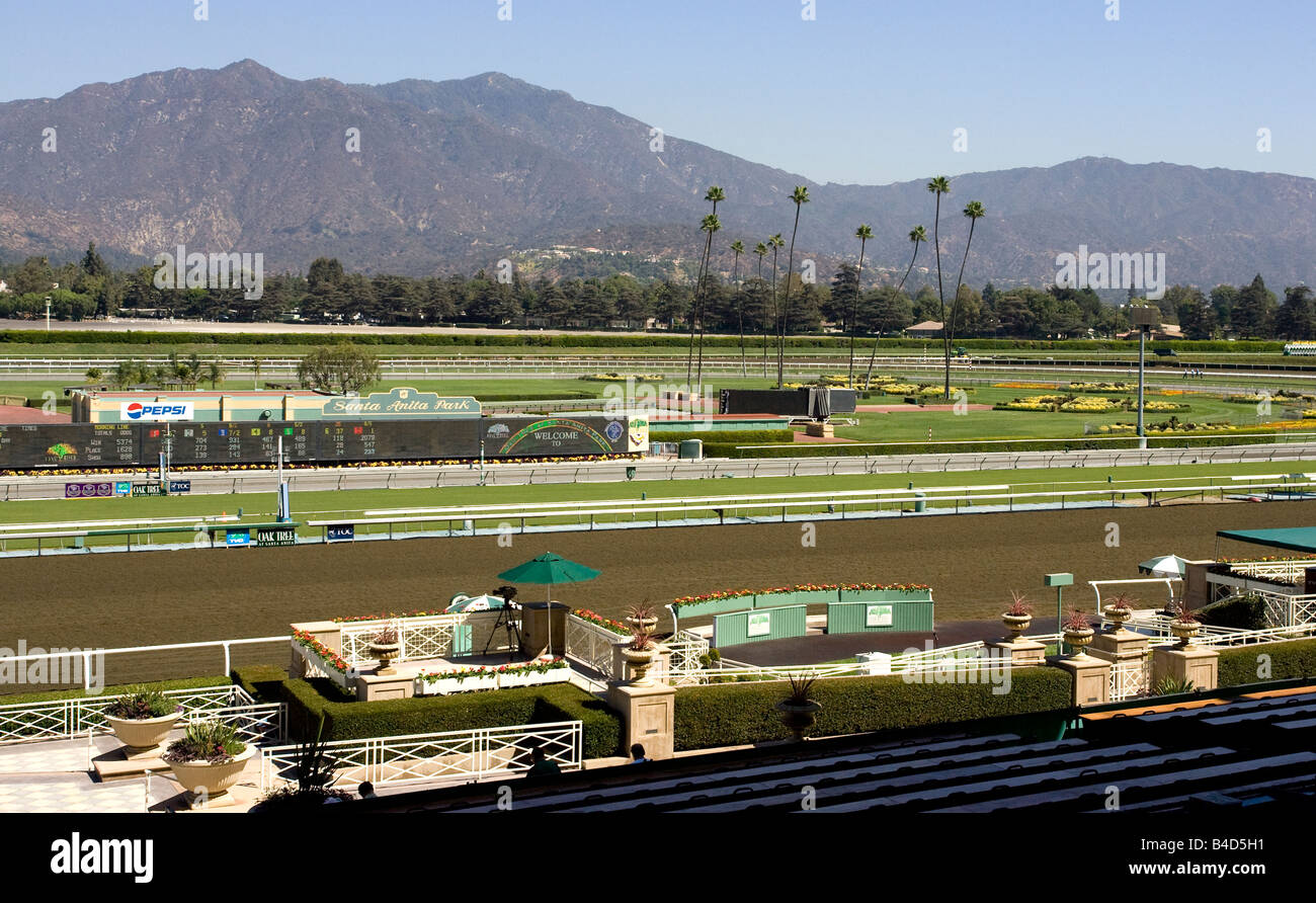 Piste de course de santa anita Banque de photographies et d’images à ...
