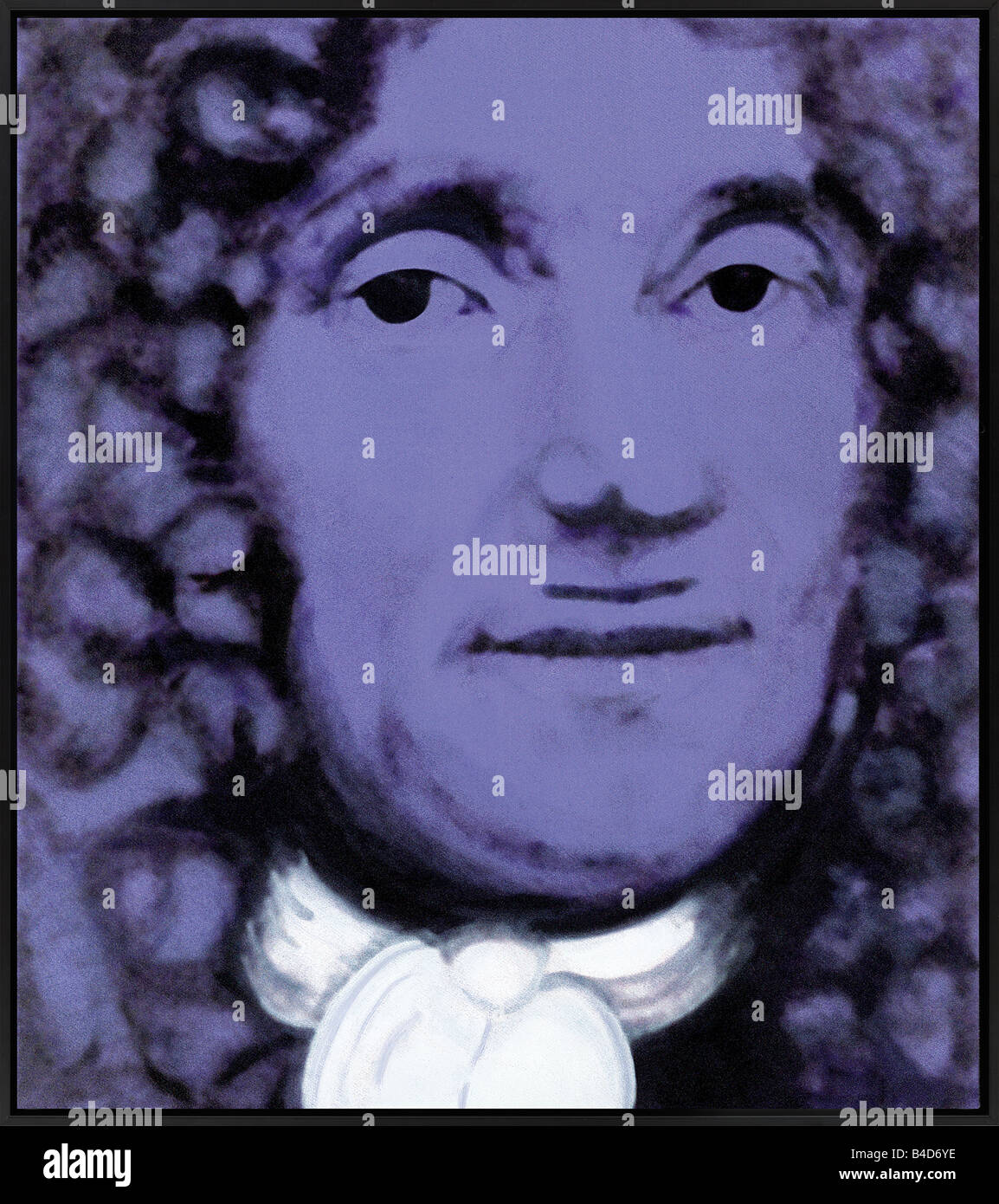 Antoine van Leeuwenhoek, peinture faite par nick oudshoorn en 1999 Banque D'Images