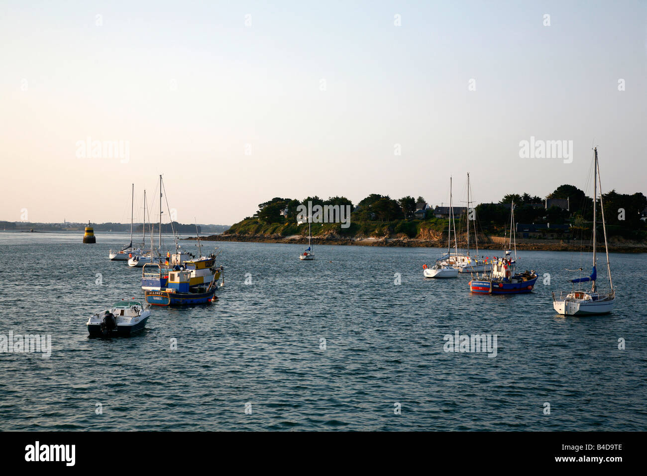 Juillet 2008 - Port Navalo Morbihan Bretagne France Golf Banque D'Images
