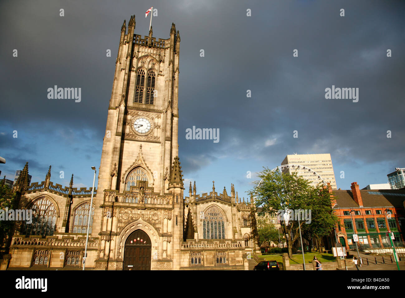 Août 2008 - La Cathédrale de Manchester Manchester England UK Banque D'Images