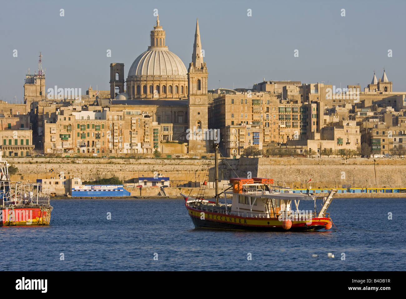 Le port de La Valette Malte Banque D'Images