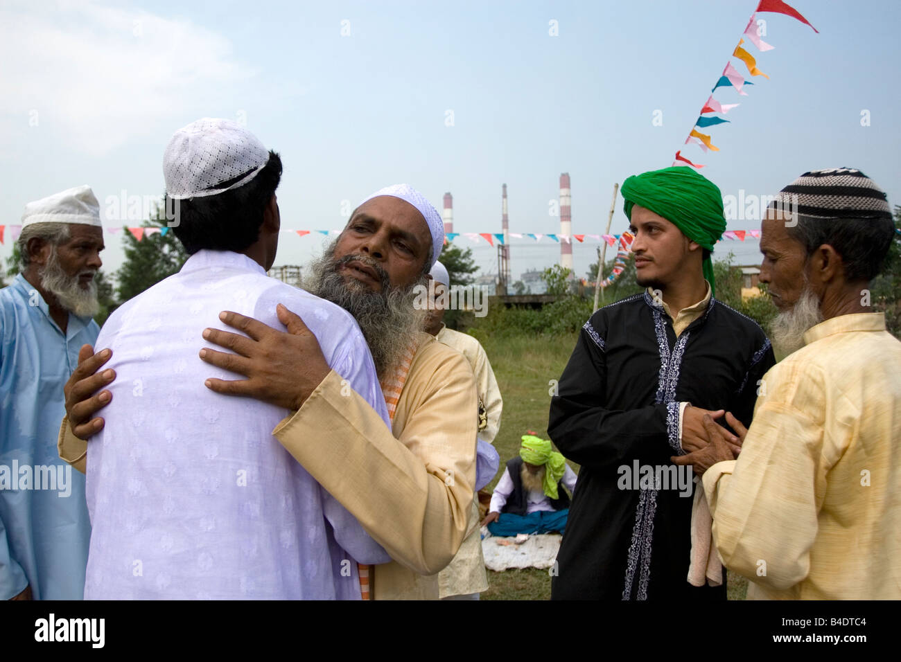 Id festival de communauté musulmane. Photographie prise à un village éloigné de Birbhum, Bengale occidental, Inde Banque D'Images