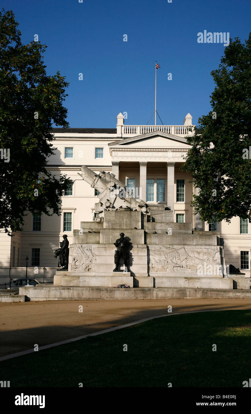 Mémorial de l'Artillerie royale pour ceux qui sont morts dans la Première Guerre mondiale à Hyde Park Corner, Belgravia, Londres Banque D'Images