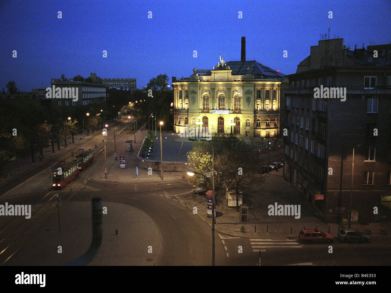 L'Université de technologie de Varsovie, Pologne Banque D'Images