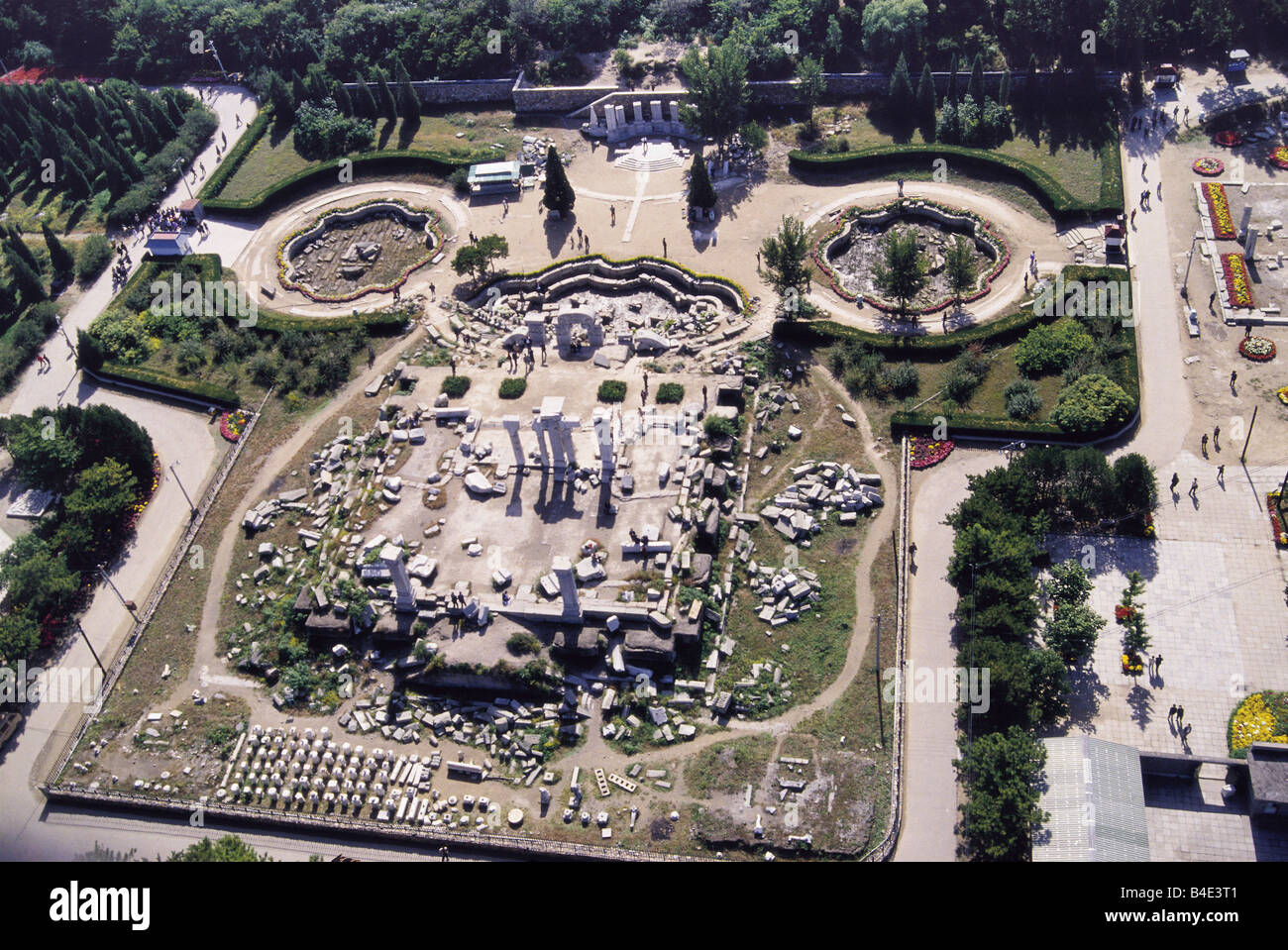 Jardin impérial Yuan Ming Yuan, Beijing, Chine Banque D'Images