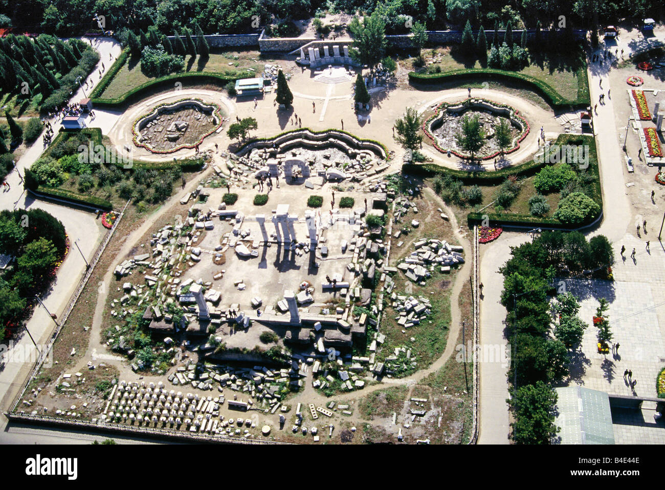 Jardin impérial Yuan Ming Yuan, Beijing, Chine Banque D'Images