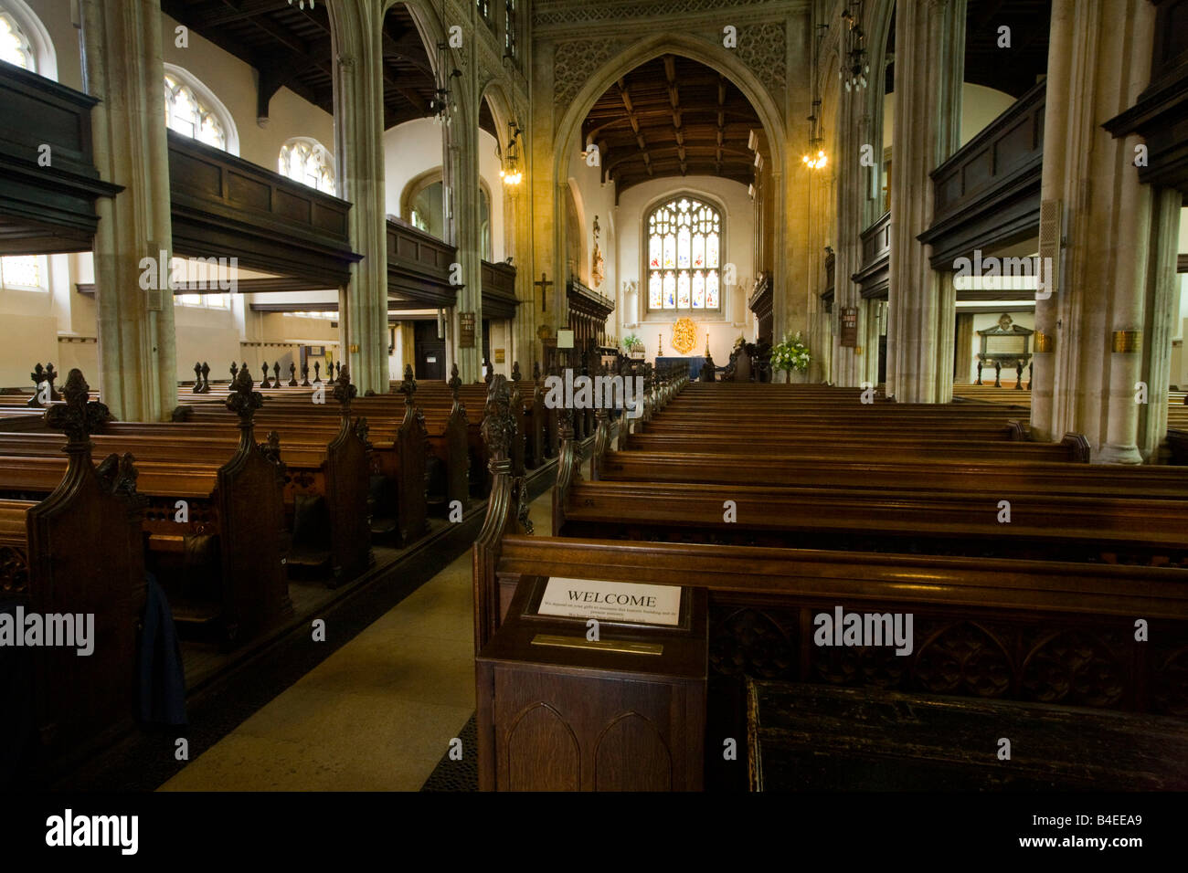 Place nette, l'Université St Mary's Church, Cambridge, Angleterre Banque D'Images