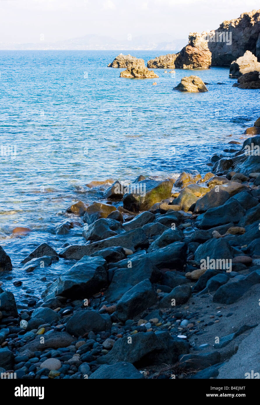 LA PLAGE SAUVAGE Banque D'Images