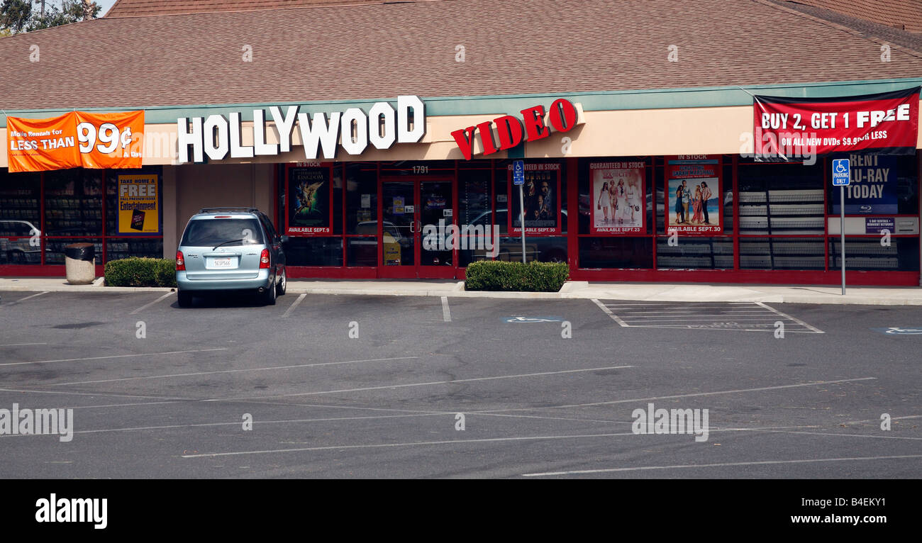Hollywood video store à San Jose California USA Banque D'Images