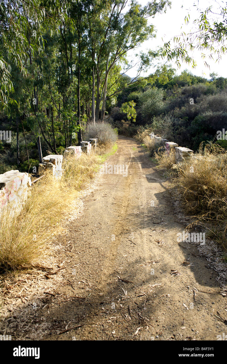 Sentier,trak, Barranco Blanco, Andalousie, Sud de l'Espagne, Europe Banque D'Images