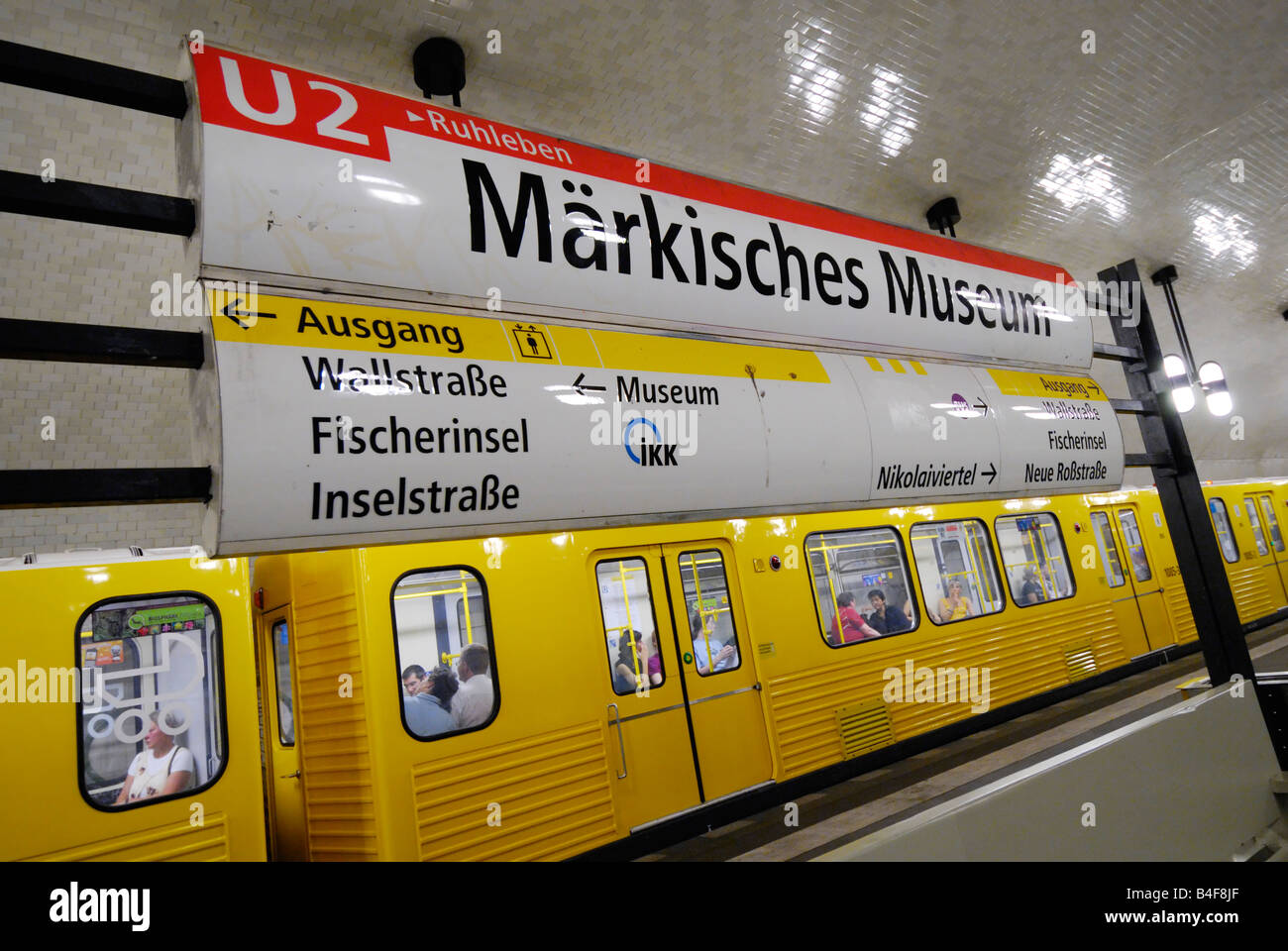 Märkisches Museum U2 U-Bahn station, Berlin, Allemagne Banque D'Images