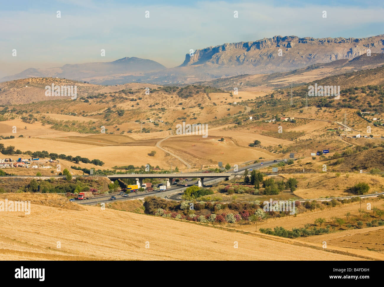 L'autoroute Autopista un 45 17 à la province de Malaga Espagne Banque D'Images