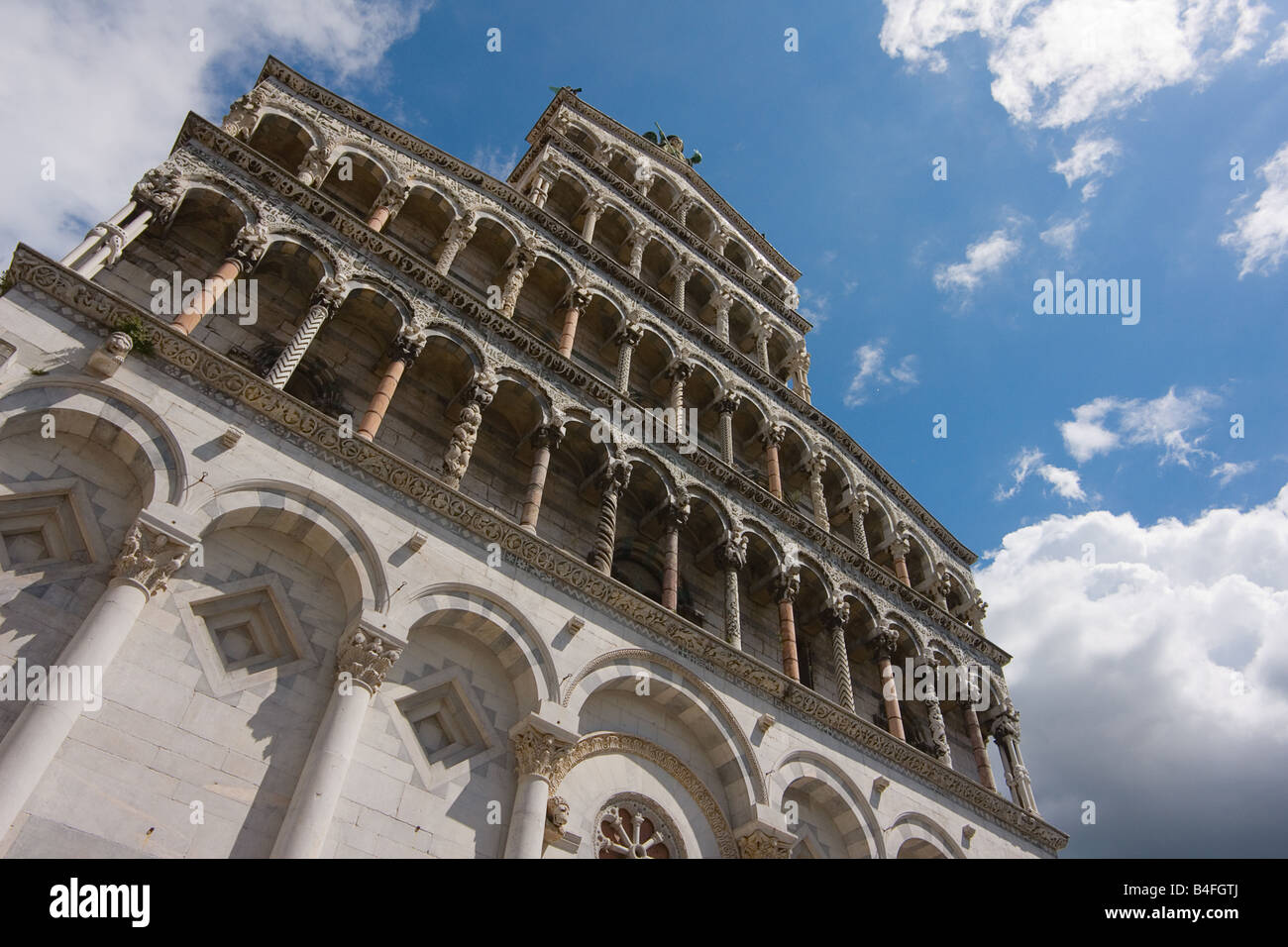 San Michele in Foro à Lucca, Italie Banque D'Images
