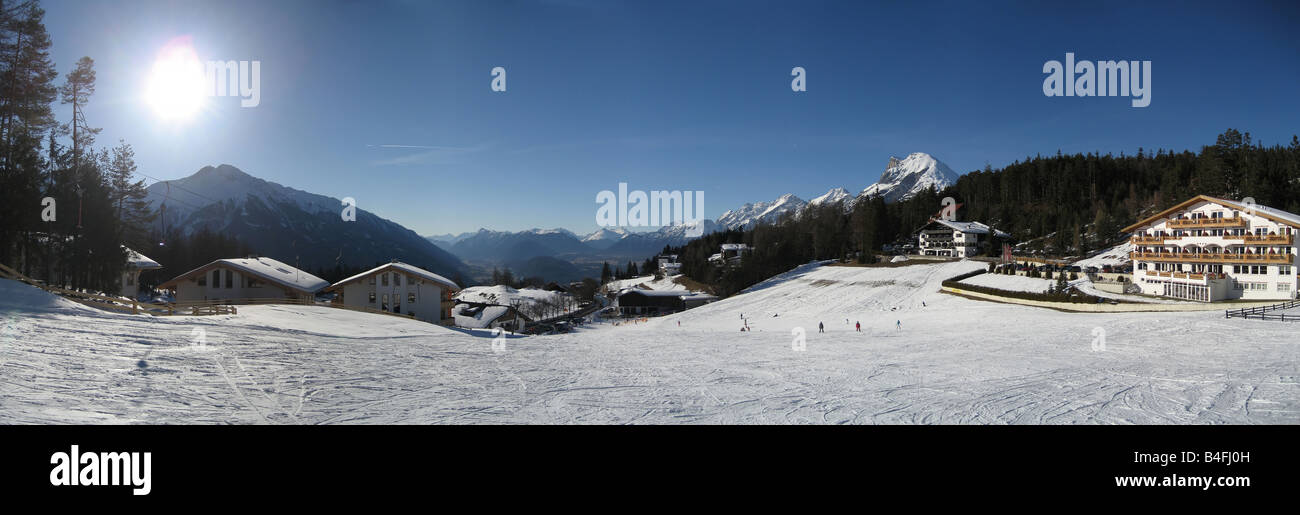 Winterpanorama de Tirol Autriche Banque D'Images