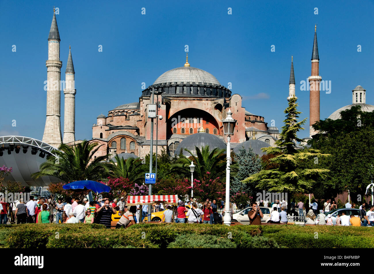 La mosquée Sainte-Sophie Sainte-sophie Istanbul Turquie Banque D'Images