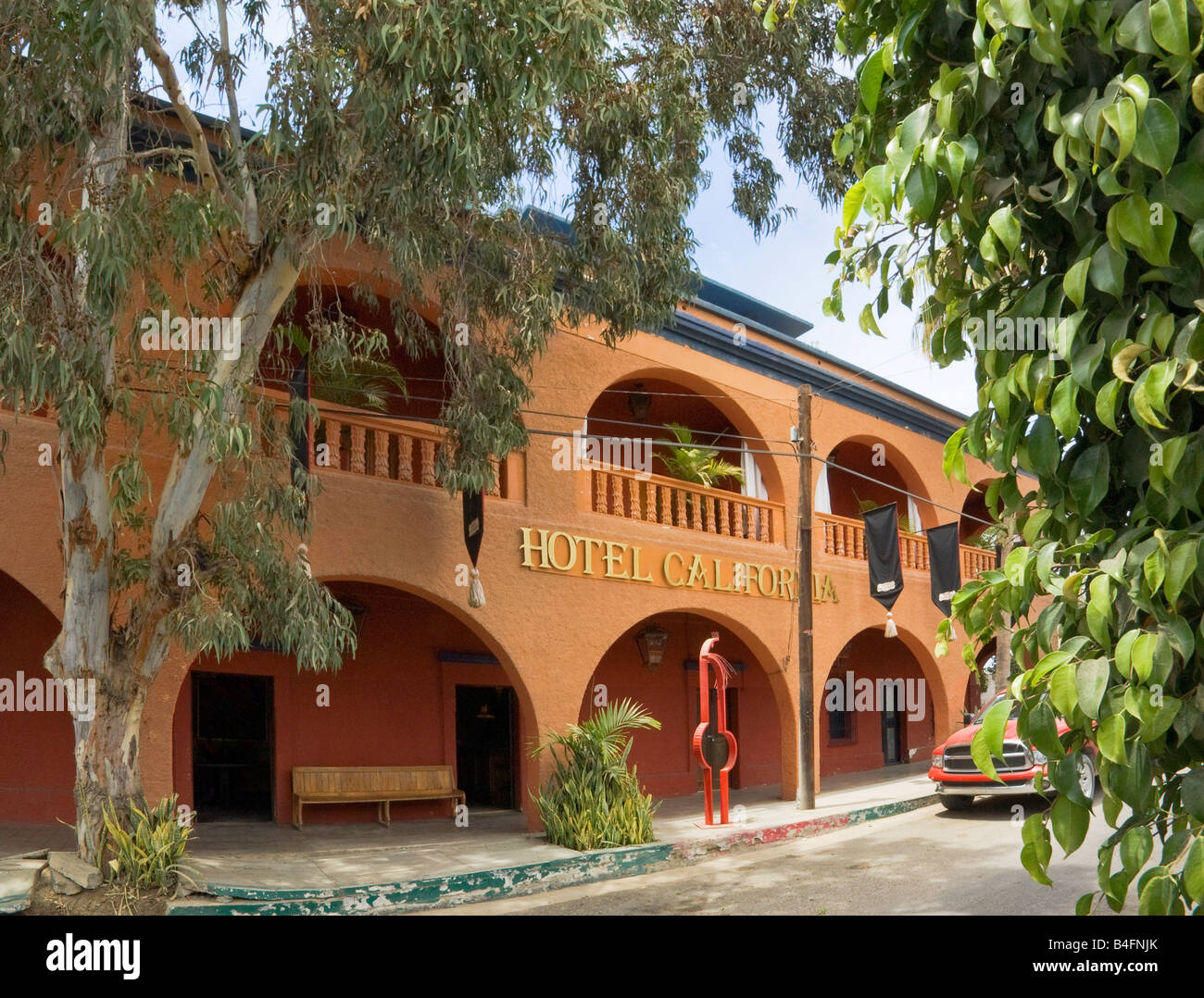 Hotel California à Todos Santos, Baja California Sur le Mexique Banque D'Images