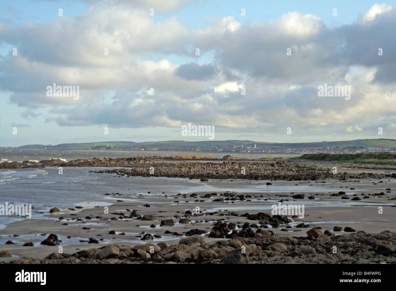 Côte de l'ouest de l'ÉCOSSE AVEC GIRVAN AYRSHIRE STRATHCLYDE À DISTANCE EN OCTOBRE Banque D'Images