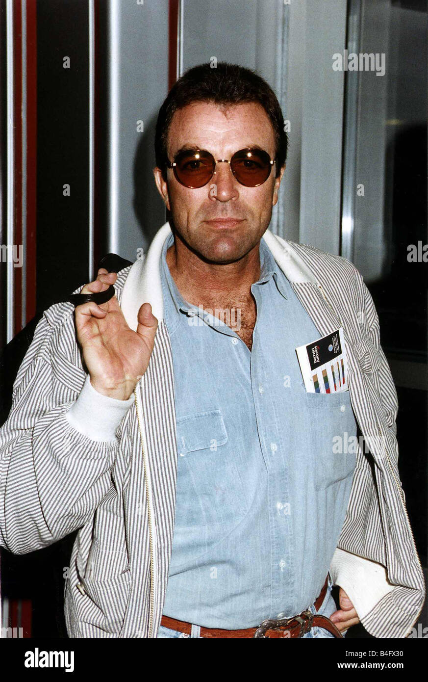 Aucun acteur Tom Selleck Moustache Mirrorpix Banque D'Images